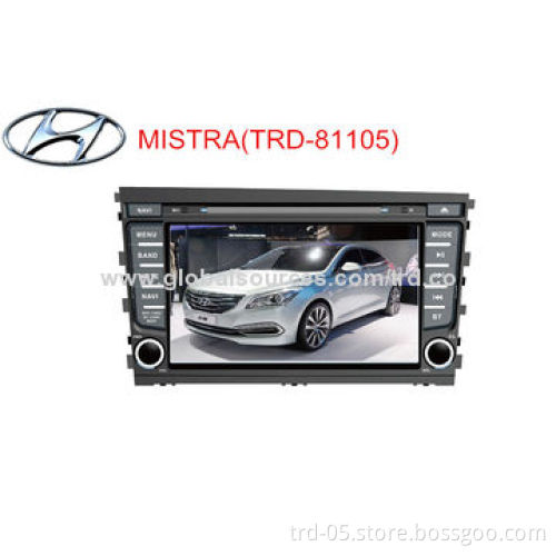 In-dash 2-DIN DVD and GPS Player w/ 8'' Touchscreen, TV/Bluetooth/iPod/Rear Camera, Hyundai Elantra